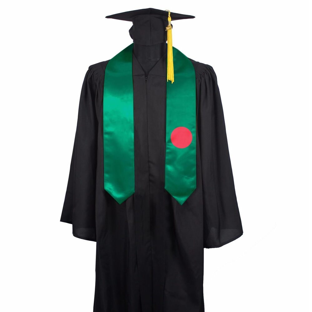 6271 Bangladesh Flag Graduation Stole Sash, Bangladesh Flag Graduation